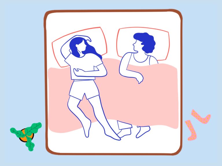Couple Sleeping Positions Illustration Of Couple Sleeping Positions